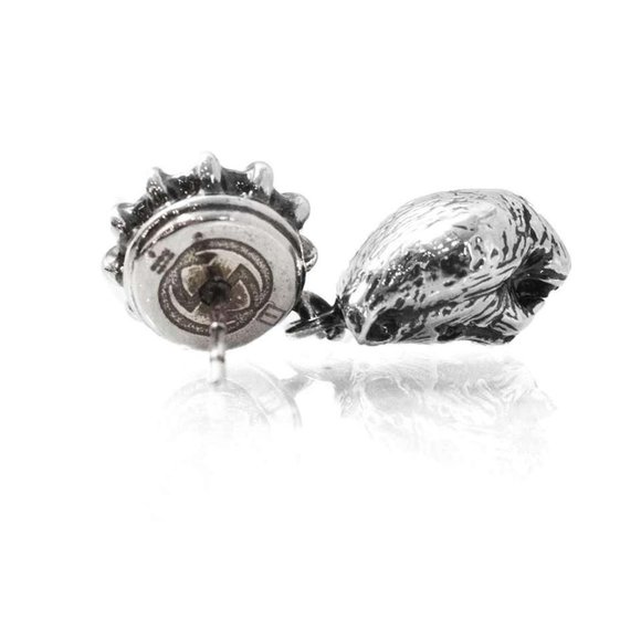 Gucci Crystal Stud Earrings with Feline Head Pink NEW IN BOX - Picture 3 of 4